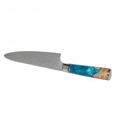 8' Chef knife "Blue Ice" Round