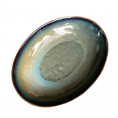 Bowl 'Copper Blue' Oval 21 cm