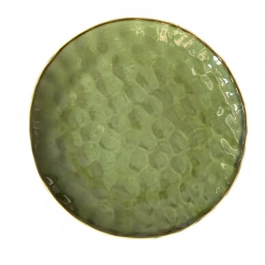 Plate 'Verde' Coral round 26cm