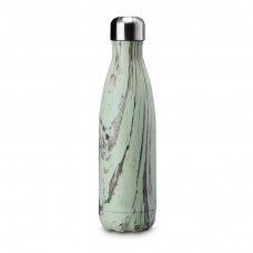 Thermo water bottle 'Classic' Green Wood
